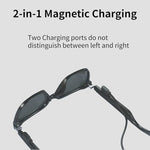 The 60cm USB charging cable showing premium copper probe design for smart eyewear accessories
