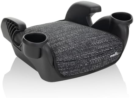 Evenflo GoTime booster seat showing belt clip detail