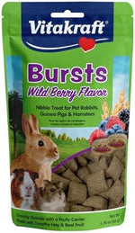 Vitakraft Bursts crispy timothy hay pillow treats with berry filling