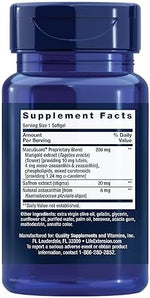 Life Extension MacuGuard eye supplement side label showing proprietary blend ingredients