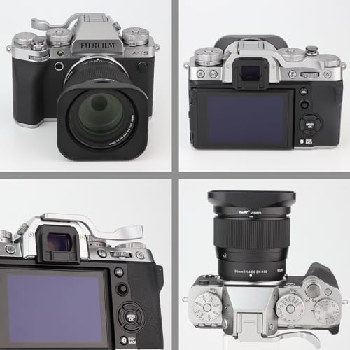 Anodized silver metal camera thumb rest accessory showcasing hot shoe connector mount