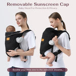 Shiaon lightweight baby sling carrier safe weight distribution side view