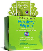 Individual packets of Dr. Soother's Healthy Wipes for travel