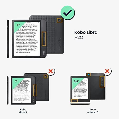 Foldable origami stand function on Kobo Libra H2O pink case