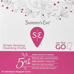 Summer's Eve feminine wipes for sensitive skin on the go hygiene