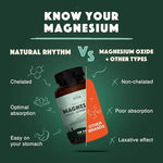 Natural Rhythm Triple Calm Magnesium supplement facts label showing taurate glycinate and malate blend