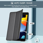 ProCase iPad 7th Generation black cover demonstrating the magnetic automatic sleep wake action