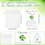 Ferreve Irish themed lucky coin set in white organza bags