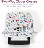 Close-up of high-quality dual zippers on Vinabilia Kindle sleeve