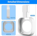 Two pack of white SENLEG eero seven mesh router mounting brackets displayed side by side