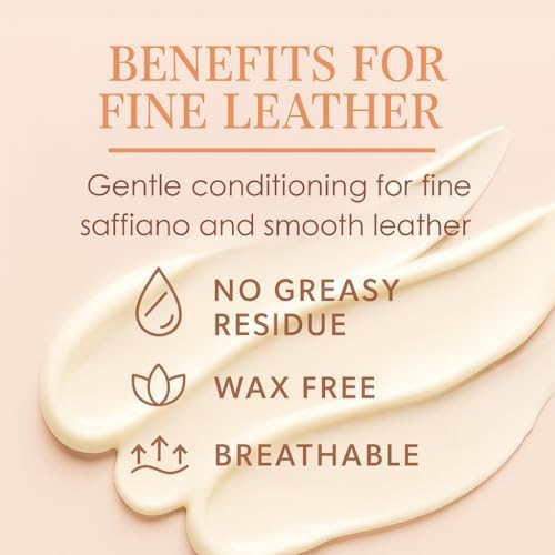 Leather Hero 2 in 1 leather cream showcasing non greasy finish on Saffiano leather wallet