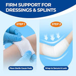Latex free breathable polyester gauze bandages with bonus medical tape
