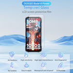 Two pack tempered glass screen protector set for rugged smartphone