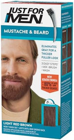 Just For Men M-27 beard dye kit components including mixing tray