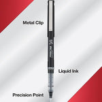 Pilot Precise V5 Stick Rolling Ball Pens, Extra Fine Point, Black Ink, Dozen Box (35334) - Image 4