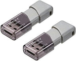 PNY 256GB high speed USB 3.0 pen drive twin pack in authentic silver color retail packaging.