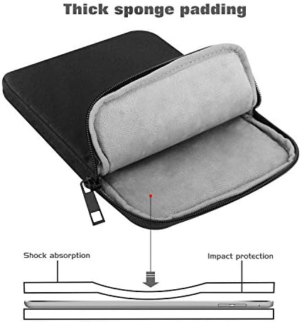 MoKo water resistant polyester tablet sleeve protecting an iPad from accidental splashes.
