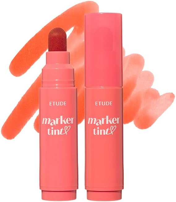 ETUDE Dear Darling Marker Tint #11 Black Currant | Hydrating & Long Lasting Lip Stain | High Pigmented Lip Maker with Easy Drawing Tip | Korean Daily Lip Tint, Korean Makeup, Kbeauty - Image 10