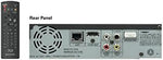 Magnavox surround sound compatible Blu-ray component highlighting clear electronic brand marking.