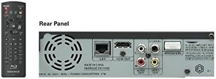 Magnavox surround sound compatible Blu-ray component highlighting clear electronic brand marking.