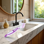 Portable BWESOO denture toothbrush set for travel and daily dental appliance care