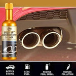 ClearLover catalytic converter cleaner bottles showing application instructions for vehicle fuel tanks.