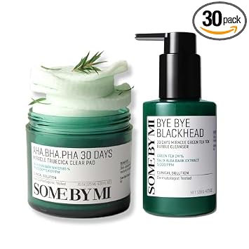 Some By Mi Miracle Clear Pad and Bubble Cleanser front view showing authentic packaging for exfoliating skincare.