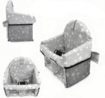 Folded portable baby shopping cart and chair cover