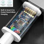 ONGAHON non toxic material charging adapter cable showcasing compact length