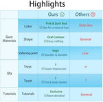 Application view of Dentureway DIY temporary denture repair kit