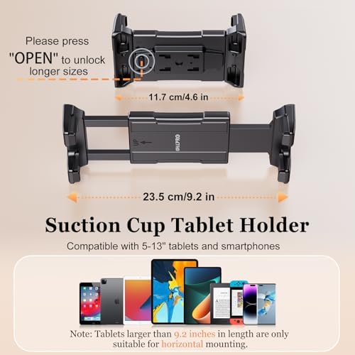 OHLPRO car air vent tablet attachment close up showing anti slip silicone pads