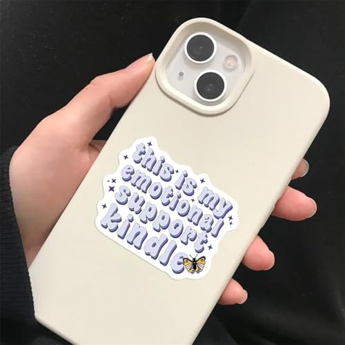 Durable PVC bookish stickers featuring funny reading quotes.