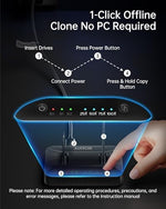 SUITOK M.2 NVMe and SATA SSD reader tool-free enclosure layout