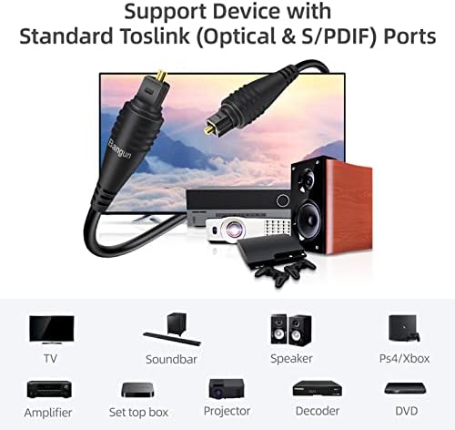 Bangun slim fiber optic cable in home theater setup