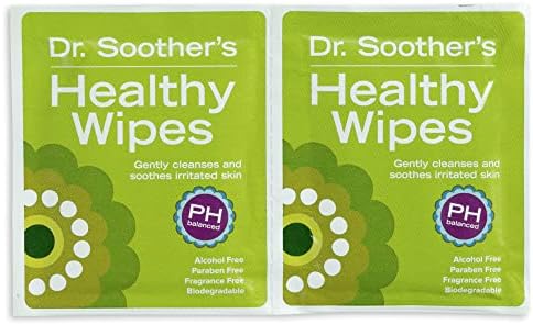Top down view of Dr. Soother's feminine hygiene wipe box