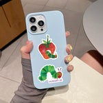 The Very Hungry Caterpillar aesthetic stickers on a water bottle