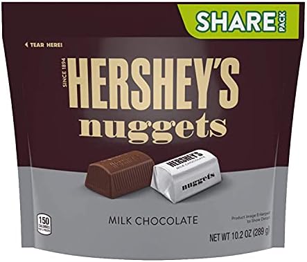 Hersheys Nuggets chocolate candy ready for serving