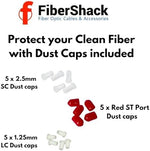 Fibershack optical cleaning box showing the compact pocket size