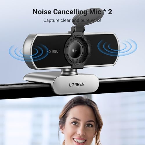 UGREEN video conferencing camera demonstrating the eighty-five degree wide-angle view capability