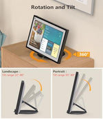 Laivli smart display desktop holder rotated into vertical portrait position