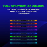 Wandini Glow.0 levitation wand set for professional flow arts