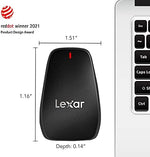 Lexar Professional memory card reader packaging and accessories layout