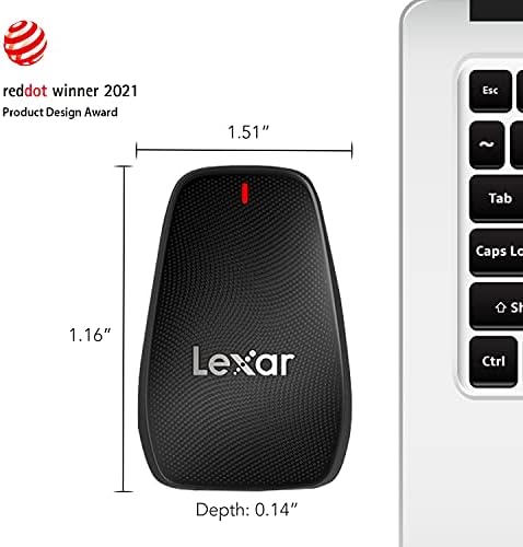 Lexar Professional memory card reader packaging and accessories layout