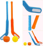 Hollow plastic toy hockey pucks and balls designed for scratch free indoor floor games