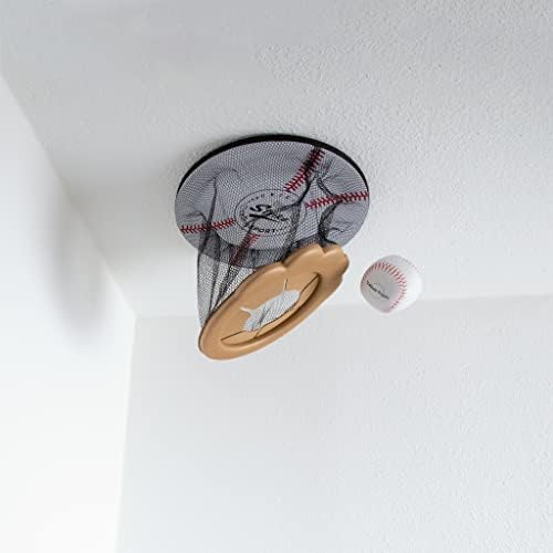 Child playing with Ceiling Strike indoor baseball game