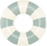 Petites Pommes Calile dusty green striped pool float front view