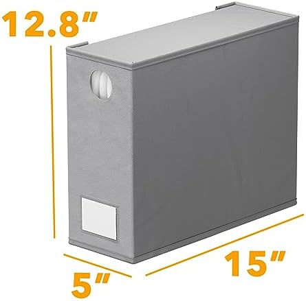 Step by step demonstration of folding sheets into the SpaceAid fabric organization folder.