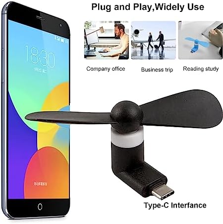 Sokelinn-six mobile phone fan with detachable soft TPE blades separated from the main Type-C motor body unit.