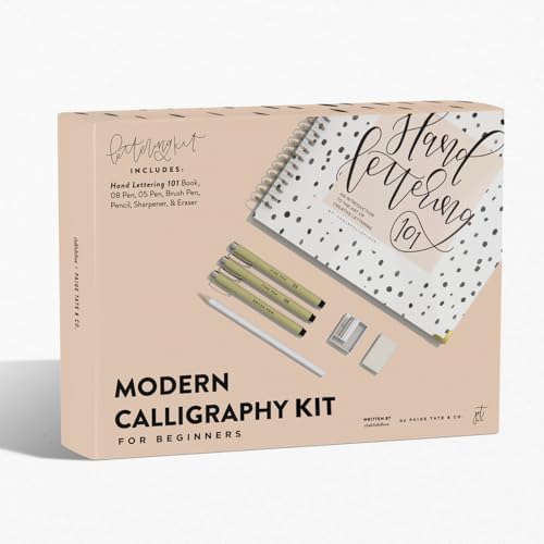 Modern Calligraphy Kit for Beginners: A Creative Craft Kit for Adults featuring Hand Lettering 101 Book, Brush Pens, Calligraphy Pens, and More (Calligraphy Practice Book Series) - Image 2