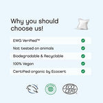 Hypoallergenic vegan laundry pods for sensitive skin and baby laundry.